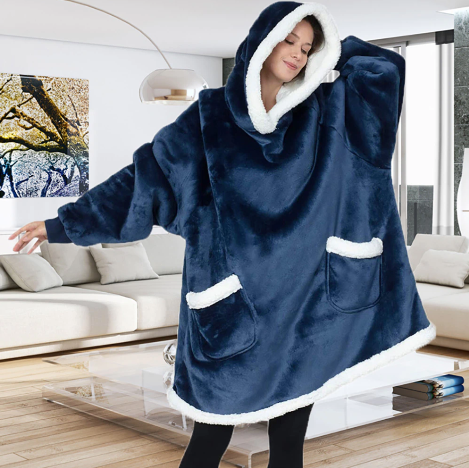 Pulover uriaș din plaid ultra confortabil pentru o relaxare totală